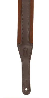 Padded Leather Guitar Strap - Brown