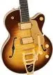 Broadkaster Jr. LX Figured Center Block with String-Thru Bigsby and Gold Hardware, Ebony Fingerboard - Caramel Dawn