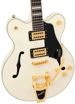 G2622TG Streamliner Center Block Double-Cut with Bigsby LTD and Broad\'Tron BT-3S Pickups - Vintage White