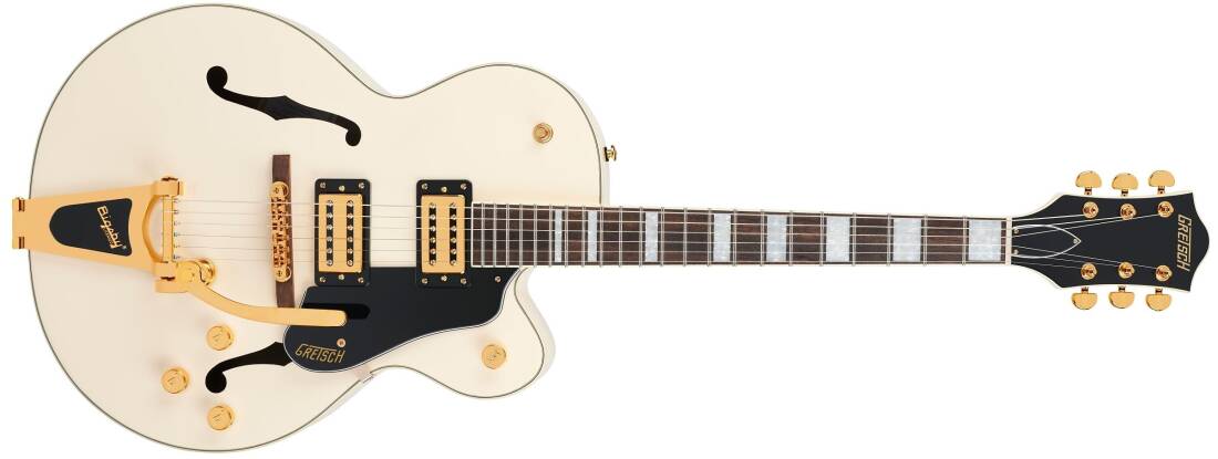 G2420TG Streamliner Hollow Body with Bigsby LTD and Broad\'Tron BT-3S Pickups - Vintage White