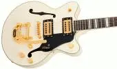 G2655TG Streamliner Center Block Jr. Double-Cut with Bigsby LTD, Laurel Fingerboard - Vintage White