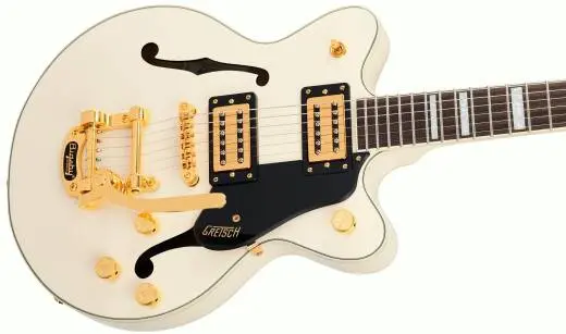 G2655TG Streamliner Center Block Jr. Double-Cut with Bigsby LTD, Laurel Fingerboard - Vintage White