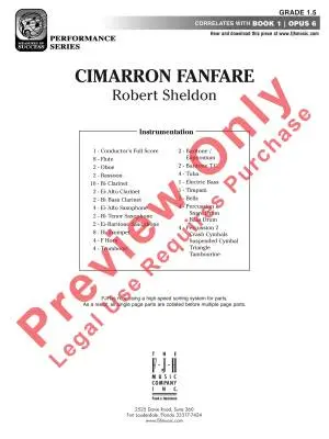 Cimarron Fanfare - Sheldon - Concert Band - Gr. 1.5