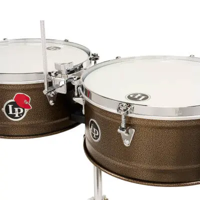 Pedrito 14 and 15\'\' Steel Timbales - Dark Mocha