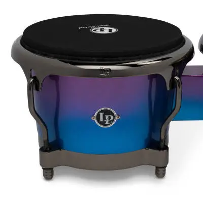 Tony Succar 7-1/4 and 8-5/8\'\' Bongos - Rainbow with Black Nickel Hardware