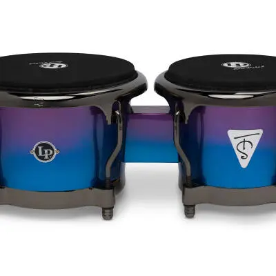 Tony Succar 7-1/4 and 8-5/8\'\' Bongos - Rainbow with Black Nickel Hardware