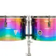 Tony Succar 15 and 16\'\' Thunder Timbales - Rainbow with Black Nickel Hardware