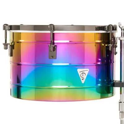 Tony Succar 15 and 16\'\' Thunder Timbales - Rainbow with Black Nickel Hardware