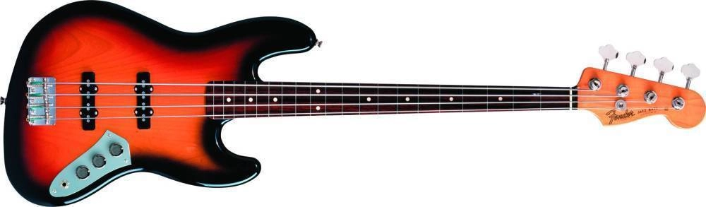 Jaco Pastorius Fretless Jazz Bass - Pau Ferro Fingerboard, 3-Color Sunburst