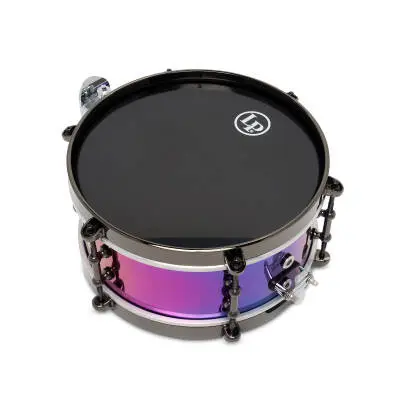 Tony Succar 10\'\' Salsa Snare - Rainbow with Black Nickel Hardware