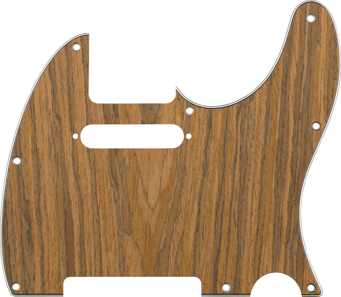 8-Hole Wood Telecaster Pickguard - Rosewood