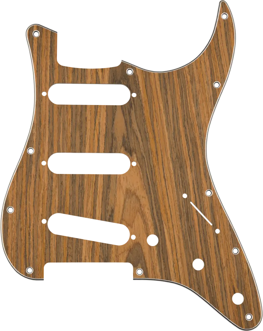 11-Hole Wood Stratocaster Pickguard - Rosewood