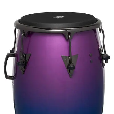 Tony Succar 11-3/4\'\' Conga - Rainbow with Black Nickel Hardware