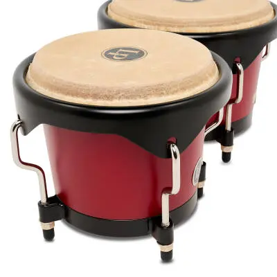 Discovery Bongos 6-1/4\'\'-7-1/4\'\' with Black Hardware - Red