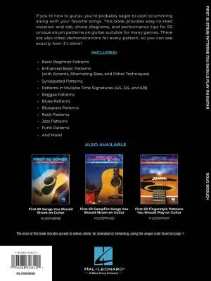 First 50 Strum Patterns You Should Play on Guitar - Boduch - Book/Video Online