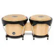 City 6-7 Mango Wood Bongos with Black Hardware - Natural