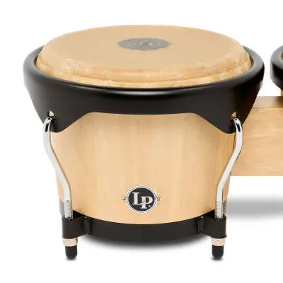 City 6-7 Mango Wood Bongos with Black Hardware - Natural