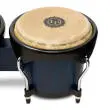 City 6-7 Mango Wood Bongos with Black Hardware - Blue