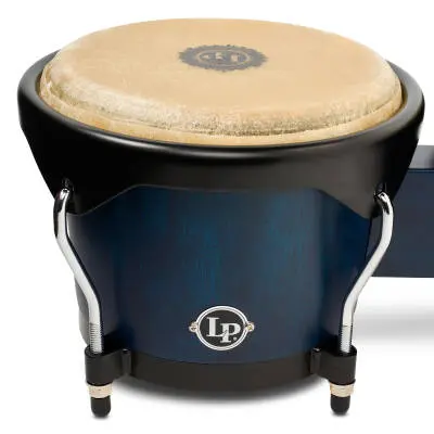 City 6-7 Mango Wood Bongos with Black Hardware - Blue