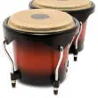 City 6-7 Mango Wood Bongos with Black Hardware - Vintage Sunburst