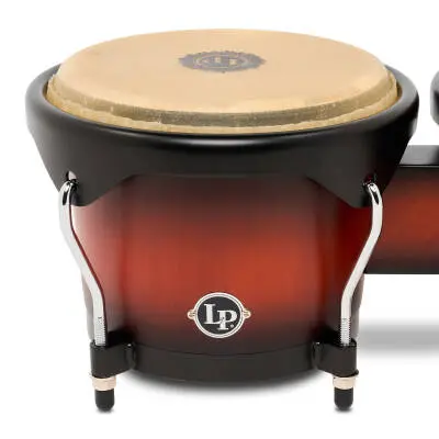 City 6-7 Mango Wood Bongos with Black Hardware - Vintage Sunburst