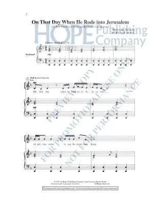 On That Day When He Rode - Beall/Carter - Choral Octavo - 2-Pt Mixed