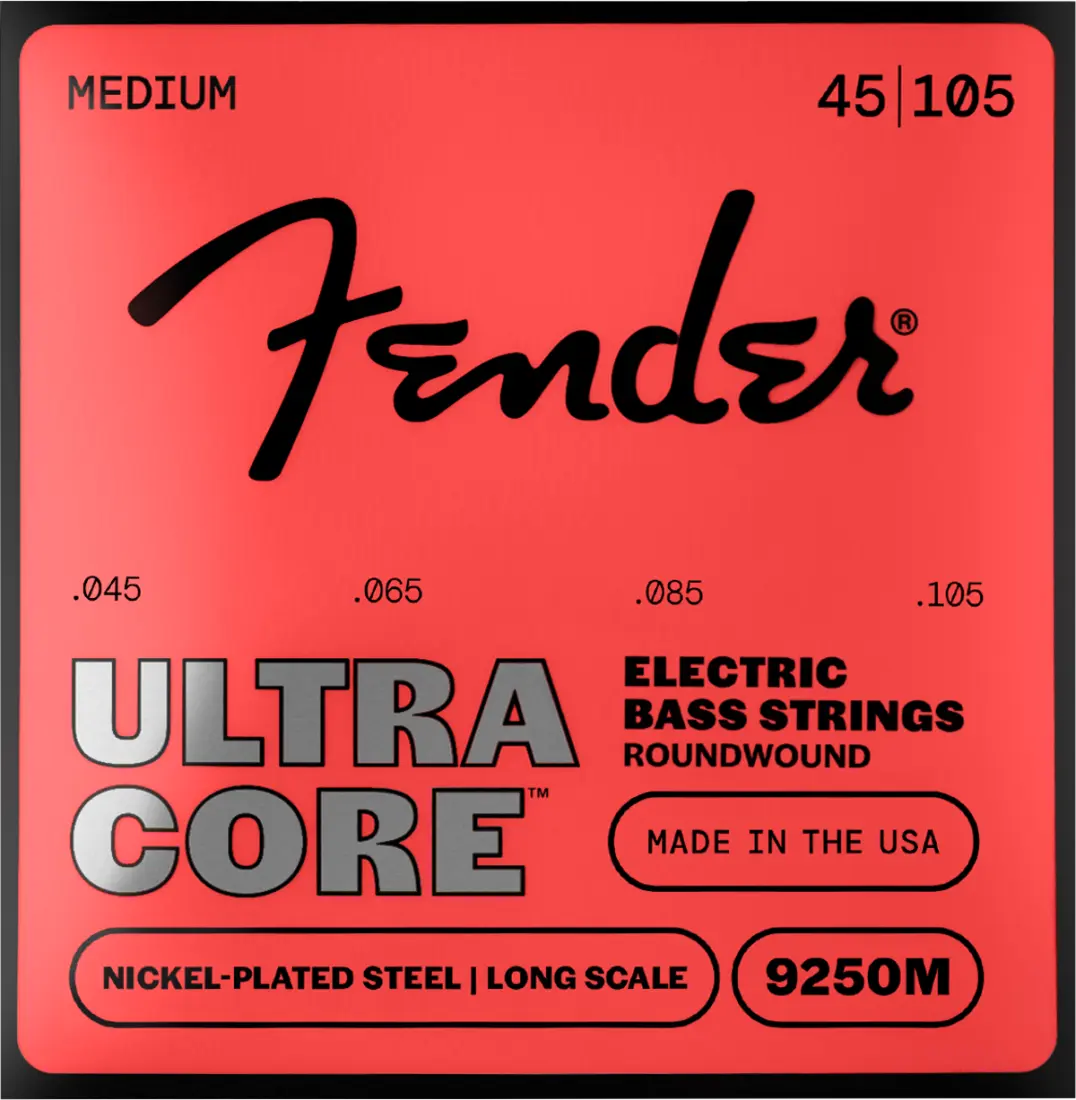 UltraCore 9250 Electric Bass Strings, Nickel Plated Steel, Ball End, Medium - 45-105