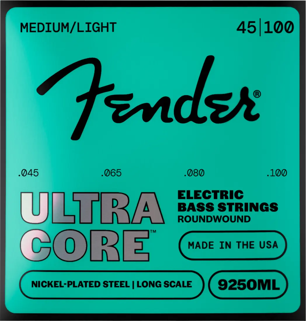 UltraCore 9250 Electric Bass Strings, Nickel Plated Steel, Ball End, Medium Light - 45-100