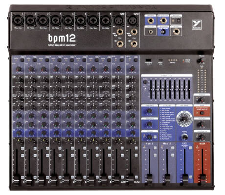 BPM12 12-Channel Battery-Powered Mixer with USB