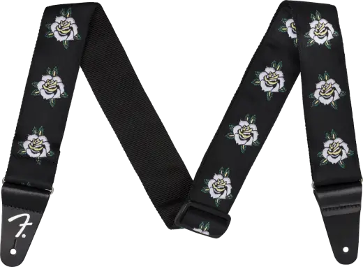 Fender - 2 Inch Rose Guitar Strap - White