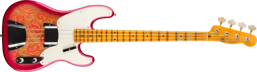 Fender Custom Shop - Limited Edition 54 Precision Bass Journeyman Relic, 1-Piece Quartersawn Maple Neck - Pink Paisley