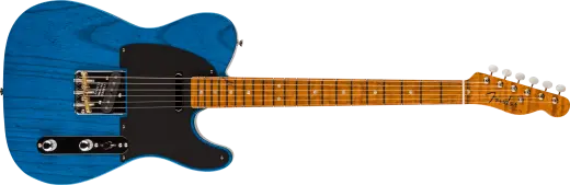 Fender Custom Shop - American Custom Telecaster NOS, 1-Piece Roasted 3A Flame Maple Neck Fingerboard - Sapphire Blue Transparent