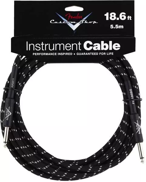 Câble d\'instrument série Custom Shop Performance 18.6\' - Noir