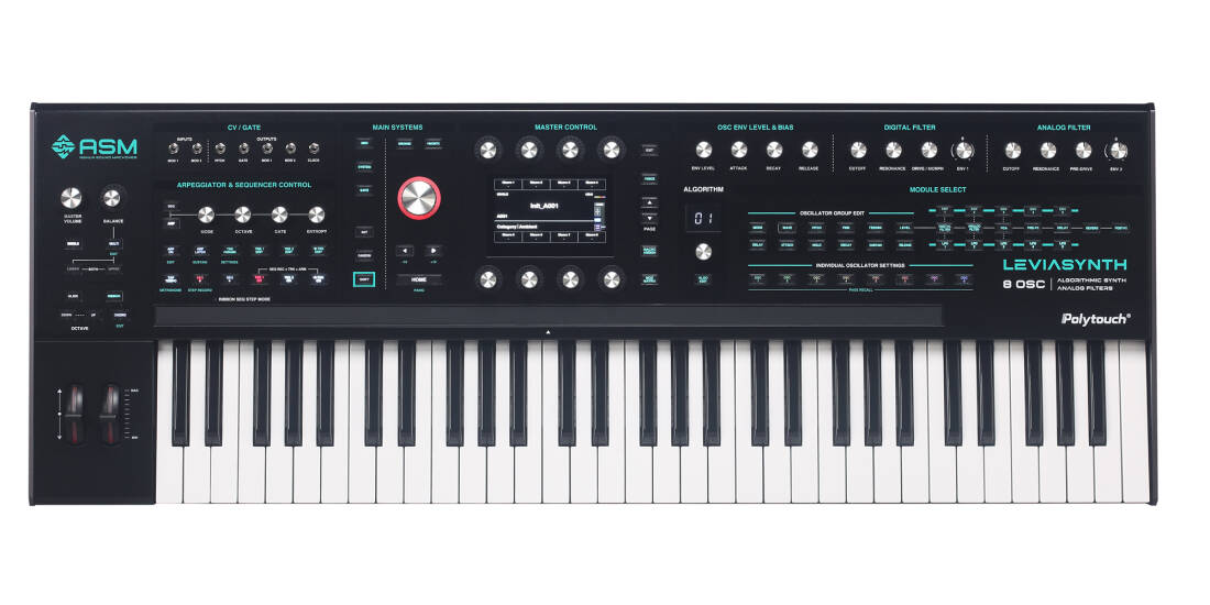 Leviasynth Keyboard Hybrid Algorithmic Synthesizer