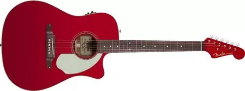 Sonoran SCE Acoustic/Electric Guitar w/ Fishman Preamp and Built-In Tuner - Candy Apple Red