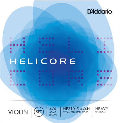 DAddario Orchestral - Helicore Violin Heavy Tension 5-String Set - 4/4