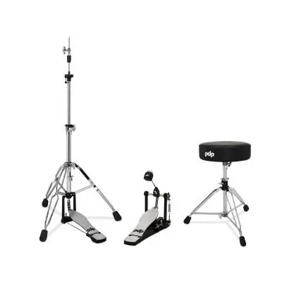 Pacific Drums - PDP 800 Series 3-Piece Hardware Pack - Throne, Hi-Hat Stand, Single Pedal