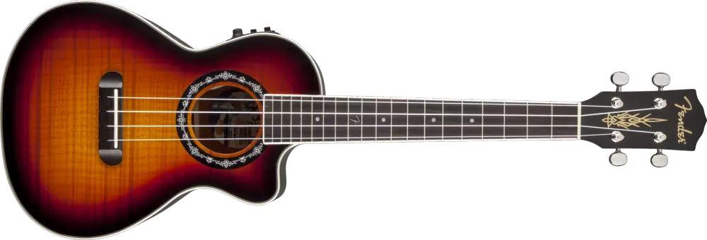 T-Bucket Acoustic/Electric Tenor Ukulele - 3 Tone Sunburst