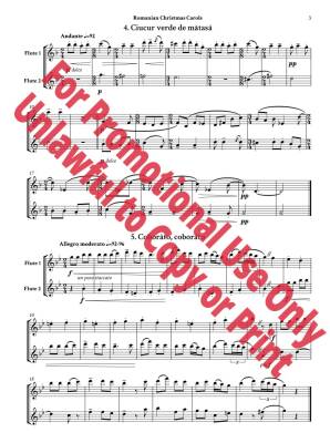 Romanian Christmas Carols, Sz. 57 - Bartok/Jolly - Flute Duet