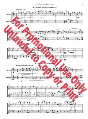 Chants de No�l roumains, Sz. 57�� Bart�k, Jolly�� Duo de fl�tes traversi�res