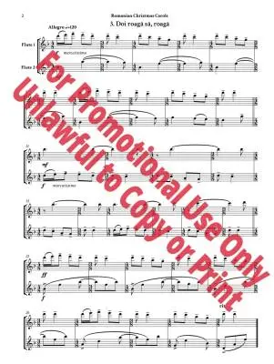 Chants de No�l roumains, Sz. 57�� Bart�k, Jolly�� Duo de fl�tes traversi�res