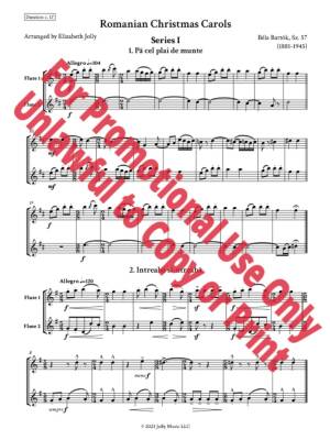 Romanian Christmas Carols, Sz. 57 - Bartok/Jolly - Flute Duet