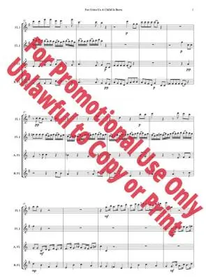 For Unto Us a Child Is Born  - Handel/Jolly - Flute Quartet