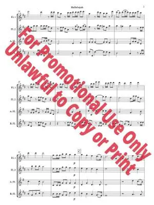 Hallelujah from \'\'Messiah,\'\' HWV 56 - Handel/Jolly - Flute Quartet