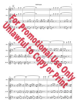 Hallelujah from \'\'Messiah,\'\' HWV 56 - Handel/Jolly - Flute Quartet