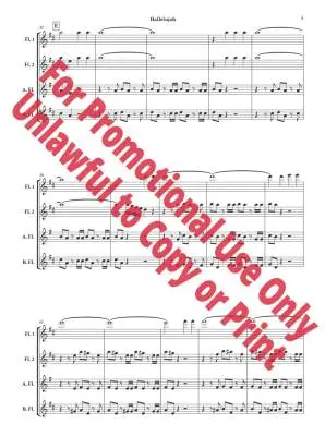 Hallelujah from \'\'Messiah,\'\' HWV 56 - Handel/Jolly - Flute Quartet