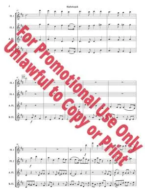 Hallelujah from \'\'Messiah,\'\' HWV 56 - Handel/Jolly - Flute Quartet