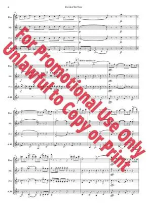 March of the Toys from \'\'Babes in Toyland\'\' - Herbert/Jolly - Flute Quartet