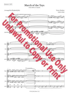 March of the Toys from \'\'Babes in Toyland\'\' - Herbert/Jolly - Flute Quartet