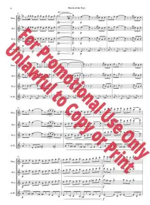 March of the Toys from \'\'Babes in Toyland\'\' - Herbert/Jolly - Flute Quartet